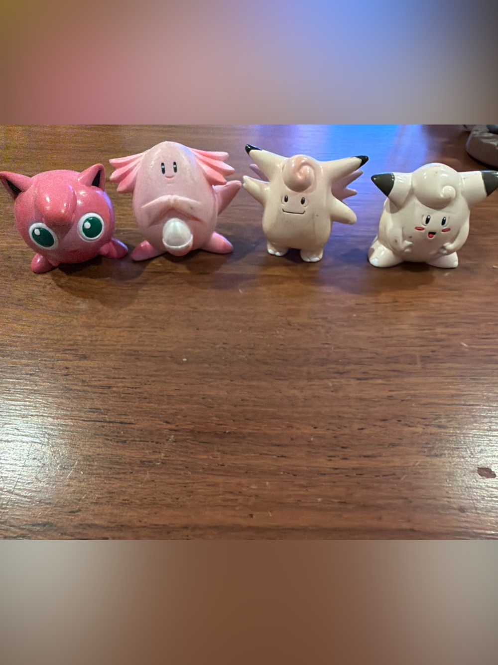 Pokemon Pink Jigglypuff Clefairy Chansey Cleffa Figure Set